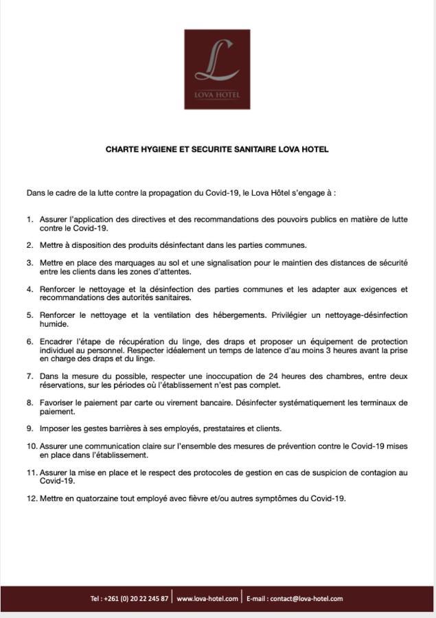 Lova Hotel Antananarivo Eksteriør bilde